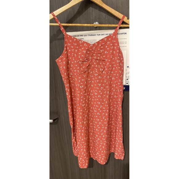 Gap teen Coral Print‎ Spring Summer Tank Cami Dress Size XLarge XL 16 - Picture 3 of 7
